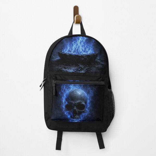 Item preview, Blue Flame Skull – Dark Fantasy Magic Artwork designed and sold by Rolta.