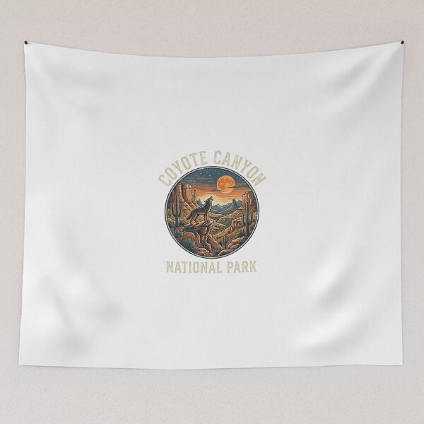 Item preview, Coyote Canyon National Park Howling Wolf Desert Moon designed and sold by longngusuc.