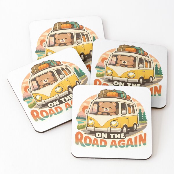 Item preview, On The Road Again Funny Camper Van Road Trip Sticker designed and sold by MIROUZ2000.