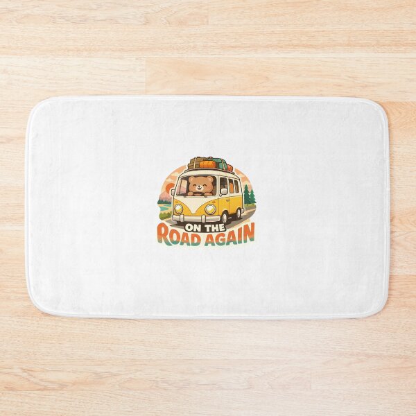 Item preview, On The Road Again Funny Camper Van Road Trip Sticker designed and sold by MIROUZ2000.