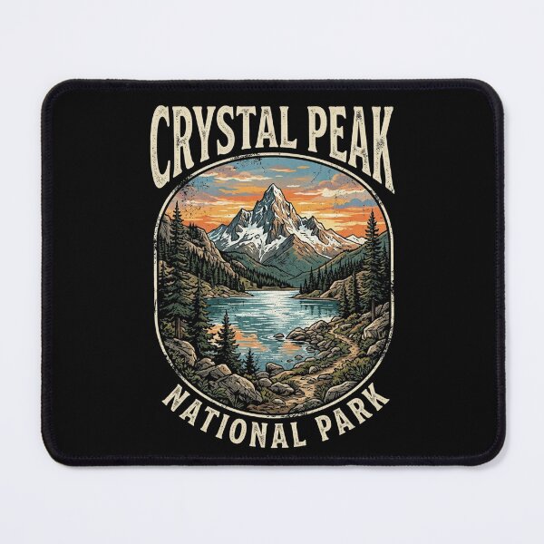 Item preview, Crystal Peak National Park Vintage Mountain Lake View designed and sold by longngusuc.