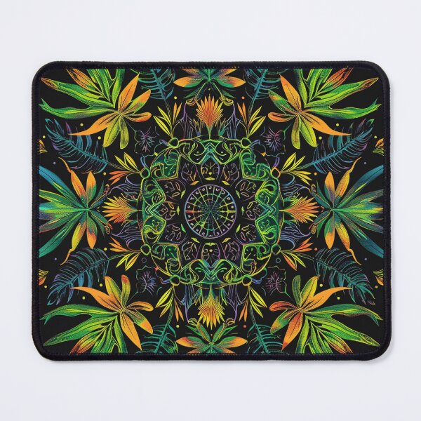 Item preview, Mixed Jungle Mandala - Complex Tropical designed and sold by RetroWaveArtCo.