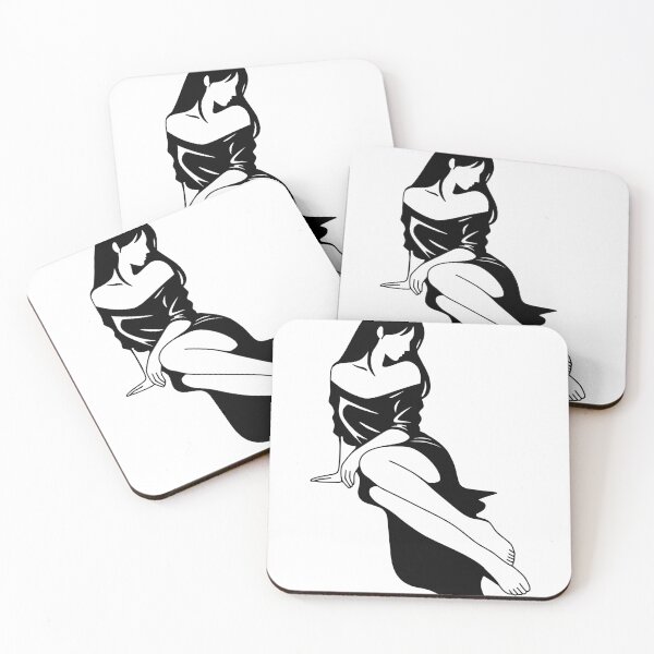 Item preview, Minimalist Female Line Art Print, Black White Woman Art designed and sold by Studio pod Burom.