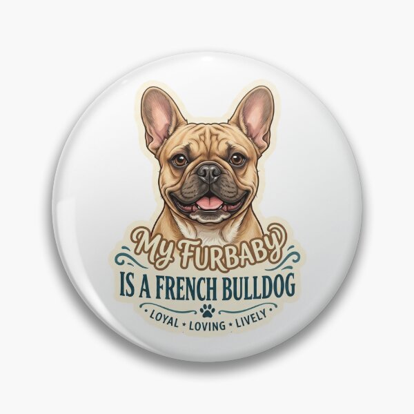 Item preview, Loyal Loving Lively French Bulldog Furbaby designed and sold by CdnVeteranGraphics .