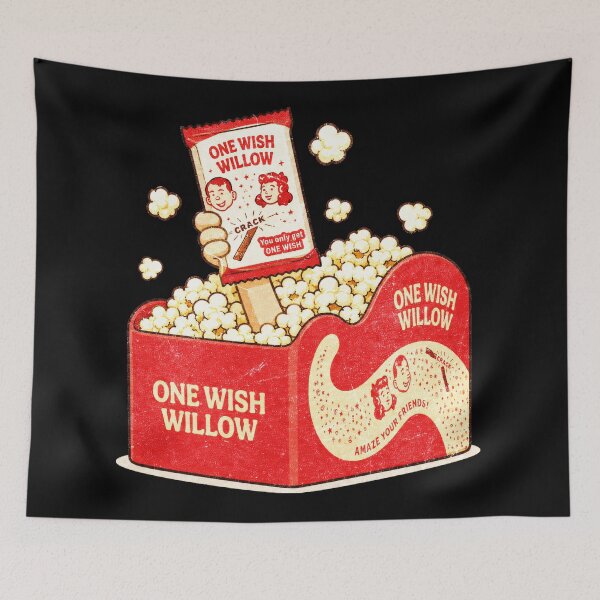 Item preview, One Wish Willow Your Only One Wish Retro Popcorn Friendship designed and sold by SeraXYZ.