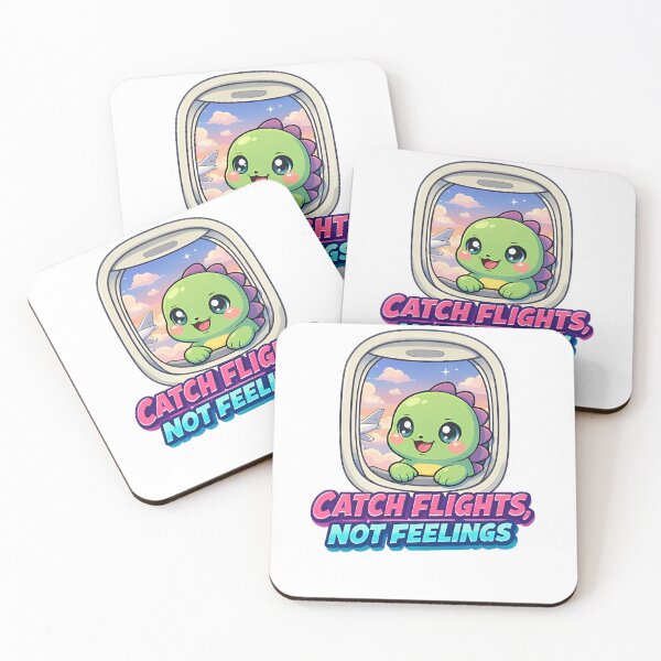 Item preview, Catch Flights Not Feelings Funny Travel Airplane Sticker⁠ designed and sold by MIROUZ2000.