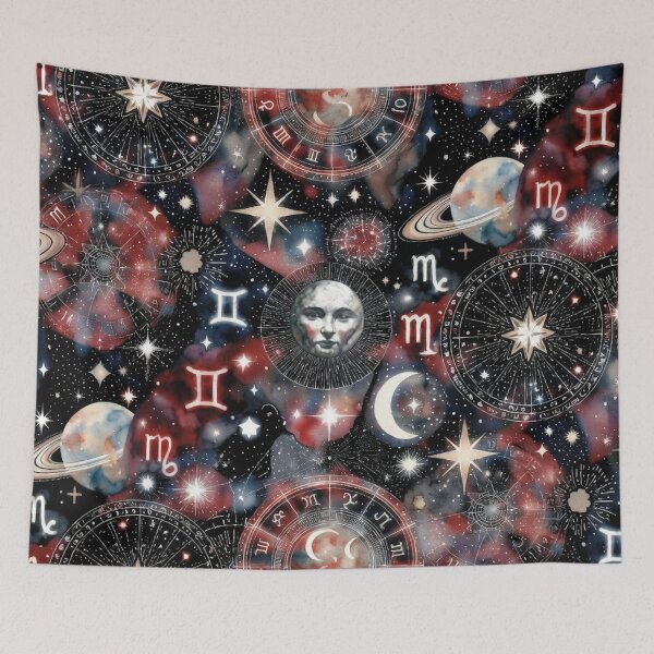 Item preview, Cosmic Zodiac Moon Star Collage designed and sold by IntelliMindDesigns.