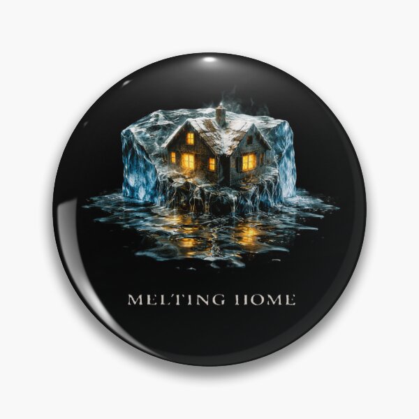 Item preview, Melting Home Climate Change Global Warming Environmental Awareness Ice House Surreal Eco Art designed and sold by OrbitOfMind.