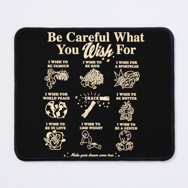 Item preview, Be Careful What You Wish For Dark Humor designed and sold by SeraXYZ.