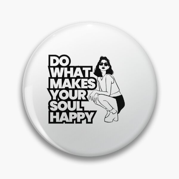 Item preview, Do What Makes Your Soul Happy Retro Aesthetic Girl Line Art designed and sold by SoftAuraStudi0.