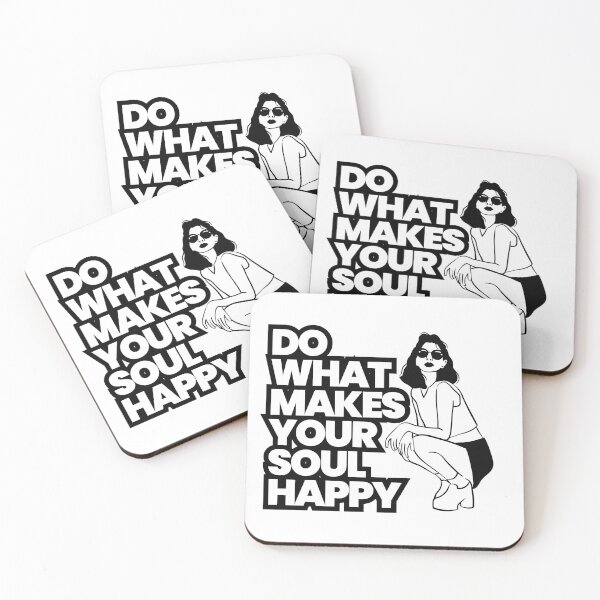Item preview, Do What Makes Your Soul Happy Retro Aesthetic Girl Line Art designed and sold by SoftAuraStudi0.