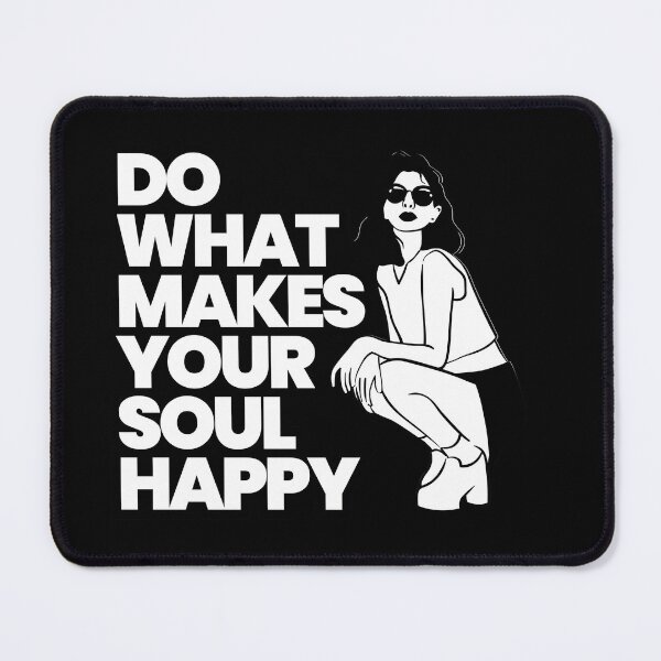 Item preview, Do What Makes Your Soul Happy Retro Aesthetic Girl Line Art designed and sold by SoftAuraStudi0.