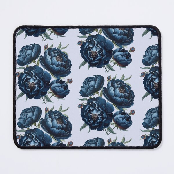 Item preview, Dark blue peonies watercolor designed and sold by uunaa.
