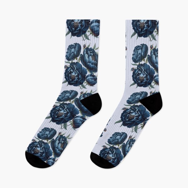 Item preview, Dark blue peonies watercolor designed and sold by uunaa.