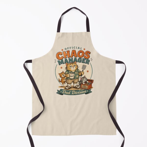 Item preview, Official Chaos Manager Dad Division Funny Cat designed and sold by StillWildink.