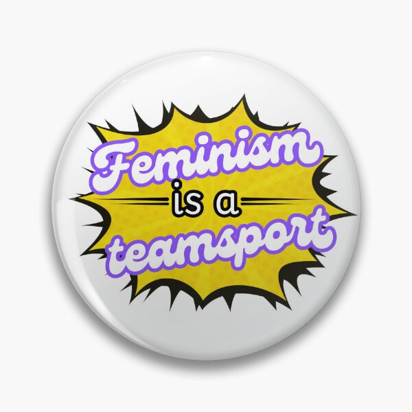 Item preview, Feminism is a teamsport! Yellow designed and sold by Cages or Wings.