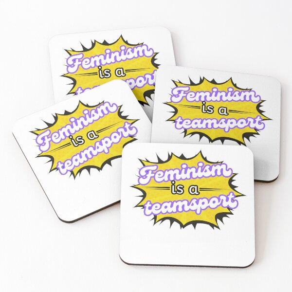 Item preview, Feminism is a teamsport! Yellow designed and sold by Cages or Wings.