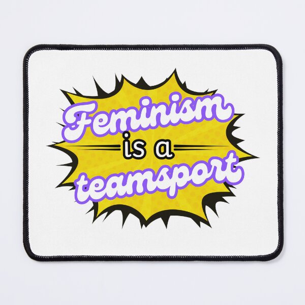 Item preview, Feminism is a teamsport! Yellow designed and sold by Cages or Wings.
