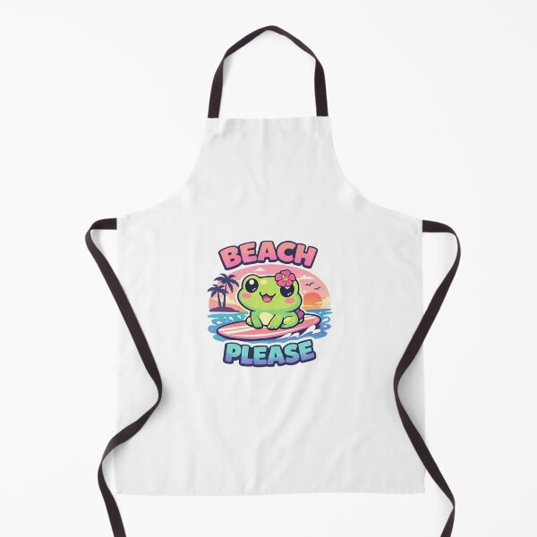 Item preview, Beach Please Funny Summer Surf Frog Sticker designed and sold by MIROUZ2000.
