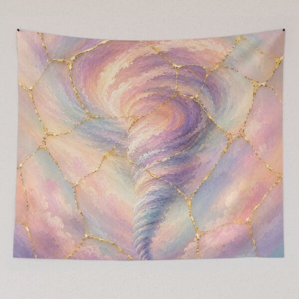 Item preview, Kintsugi - Tornado Between Dream and Sky designed and sold by LegademaArt.