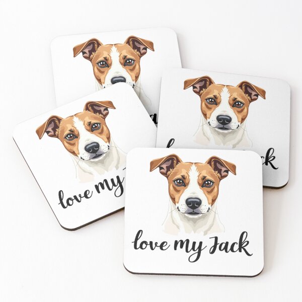 Item preview, Jack Russell Terrier with love my Jack text designed and sold by Prints by Mat.