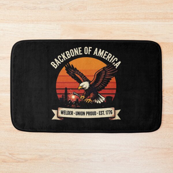 Item preview, Backbone Of America Welder Union Proud Vintage Eagle Patriotic designed and sold by LabCore.