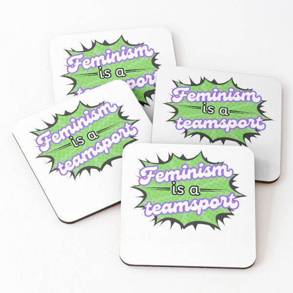 Item preview, Feminism is a teamsport! Green designed and sold by Cages or Wings.