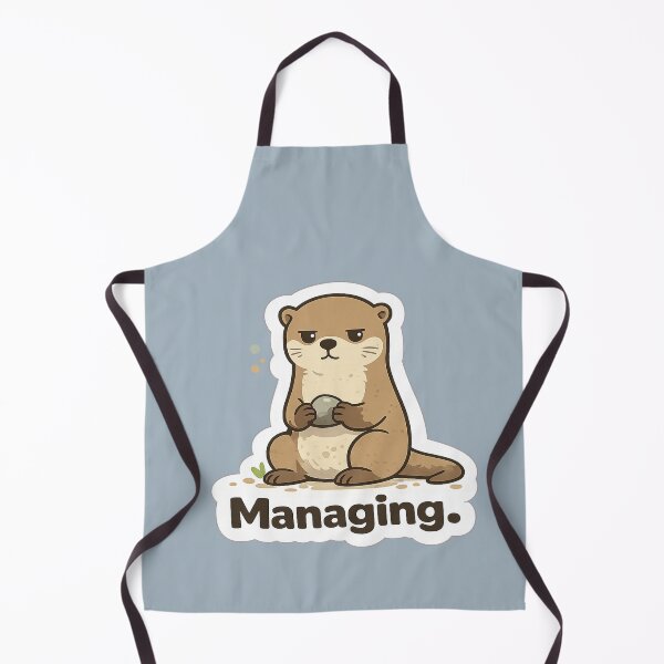 Item preview, Managing. Otter Meme | Deadpan Animal Sticker Design designed and sold by BabyStark.