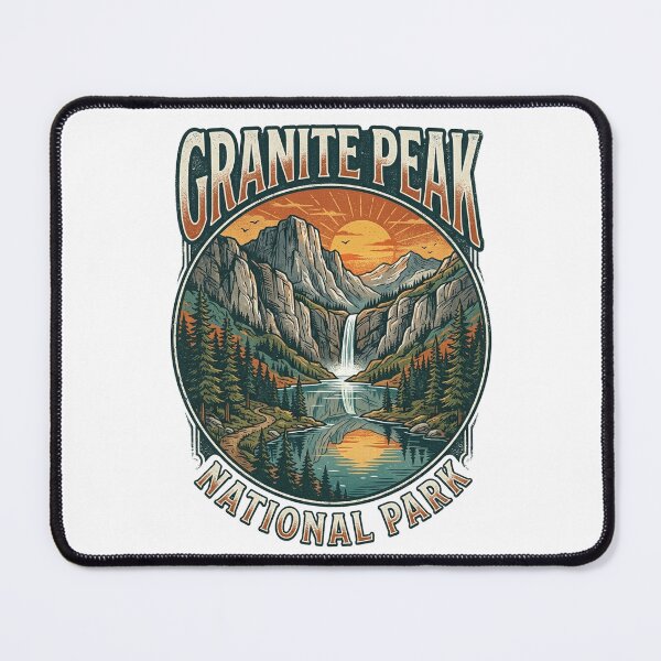 Item preview, Granite Peak National Park Vintage Mountain Sunset Vista designed and sold by longngusuc.