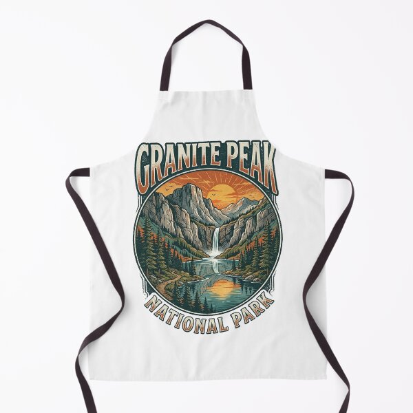 Item preview, Granite Peak National Park Vintage Mountain Sunset Vista designed and sold by longngusuc.