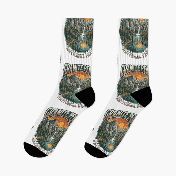 Item preview, Granite Peak National Park Vintage Mountain Sunset Vista designed and sold by longngusuc.