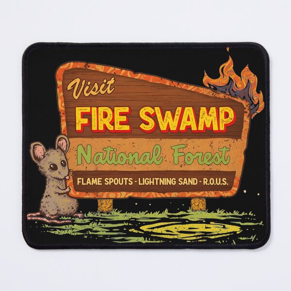 Item preview, Retro Visit Fire Swamp Forest Sign designed and sold by Sugengthecraftd.