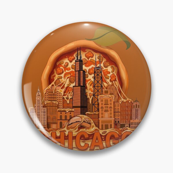 Item preview, Iconic Chicago Architecture Meets Deep Dish designed and sold by BoringClothes .