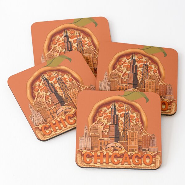Item preview, Iconic Chicago Architecture Meets Deep Dish designed and sold by BoringClothes .