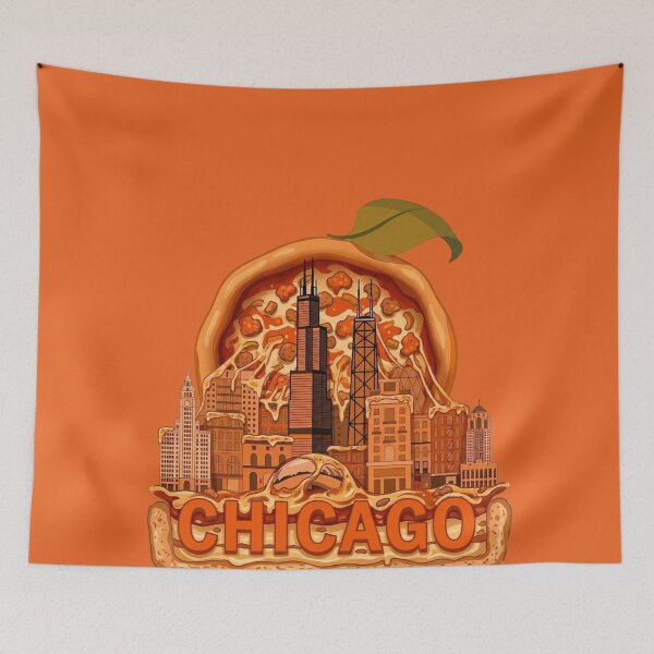Item preview, Iconic Chicago Architecture Meets Deep Dish designed and sold by BoringClothes .