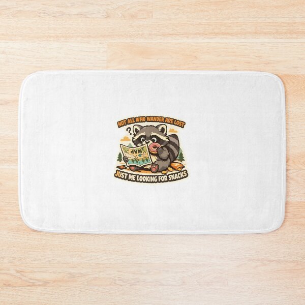 Item preview, Not All Who Wander Are Lost Funny Raccoon Travel Sticker designed and sold by MIROUZ2000.