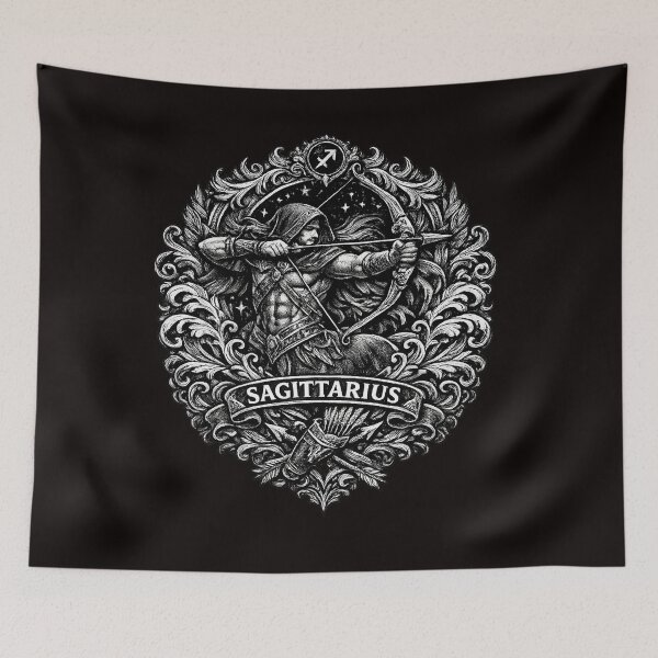 Item preview, vintage tattoo Sagittarius The Zodiac Sign designed and sold by Angelle55.