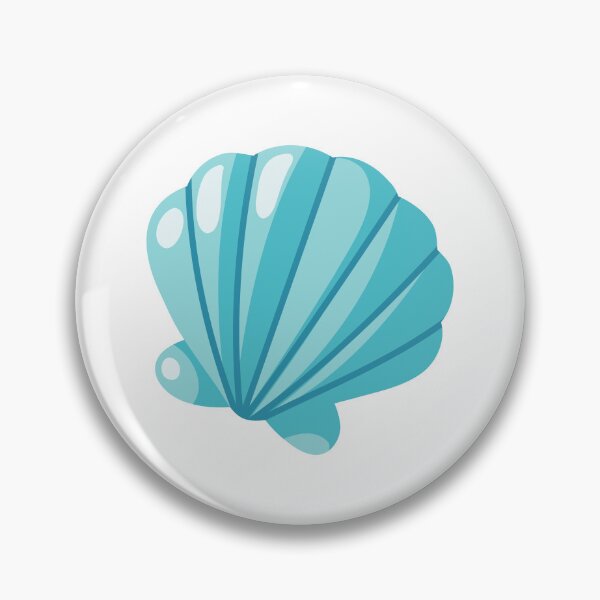 Item preview, Cute Turquoise Seashell Illustration designed and sold by EvLip-Artist.