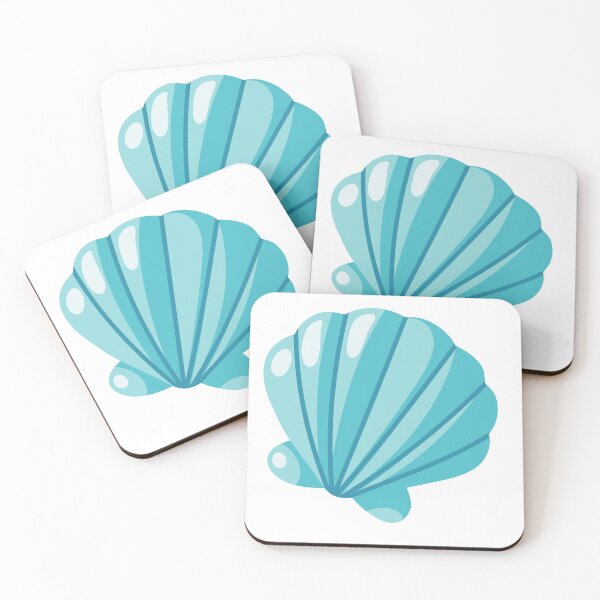 Item preview, Cute Turquoise Seashell Illustration designed and sold by EvLip-Artist.