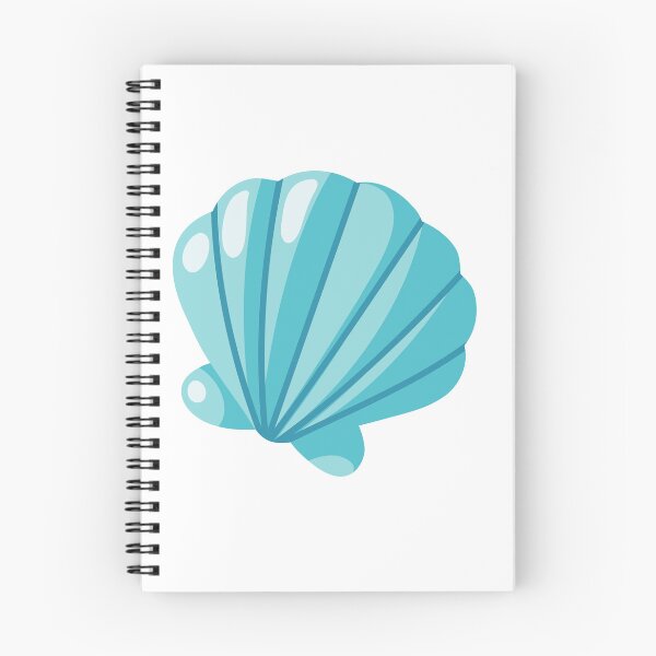 Item preview, Cute Turquoise Seashell Illustration designed and sold by EvLip-Artist.