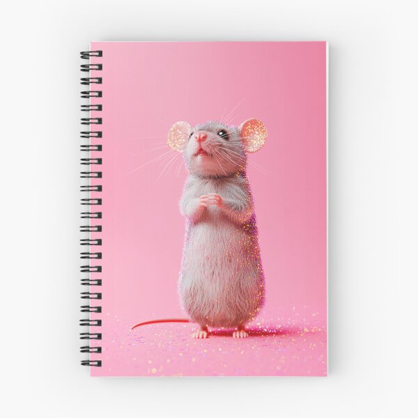 Item preview, Pink Glitter Mouse, Funny Cute Mouse Art designed and sold by Lala and Jull.