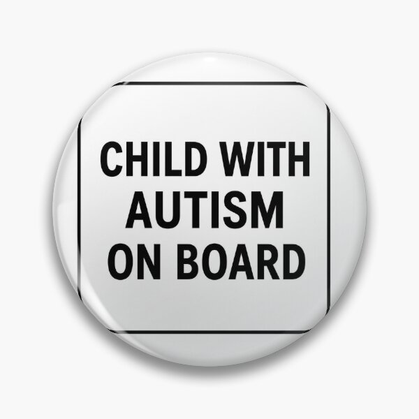 Item preview, Child With Autism On Board – Emergency Car Magnet/Sticker designed and sold by pnk999.