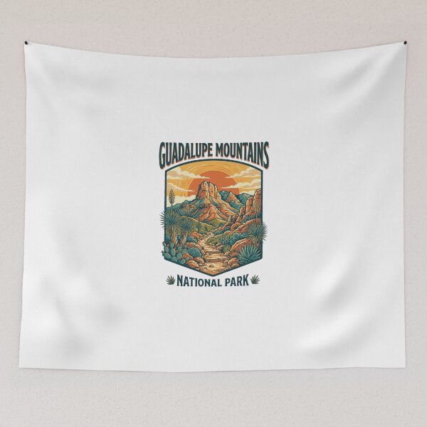Item preview, Guadalupe Mountains National Park Retro Desert Vista designed and sold by longngusuc.