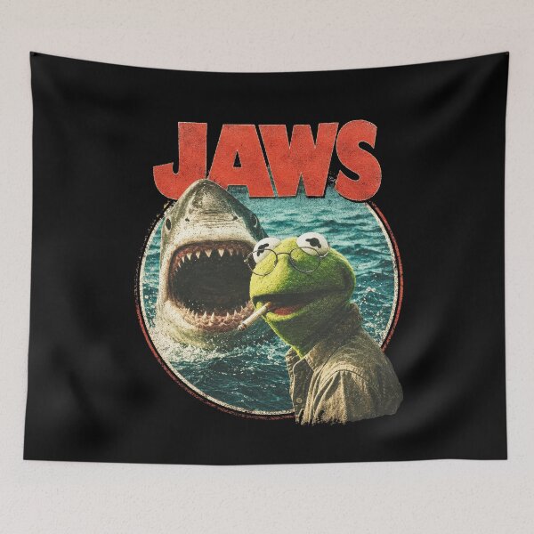 Item preview, JAWS Kermit parody bigger boat designed and sold by w1ckerman.
