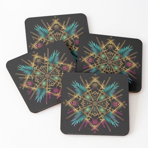 Item preview,  Art Deco Botanical - Geometric Luxury Tropical Mandala designed and sold by RetroWaveArtCo.