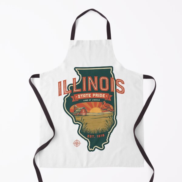 Item preview, Illinois State Pride Vintage Barn Design – Land of Lincoln Retro Farmhouse Travel Graphic designed and sold by ArcticFoxStudio.