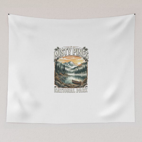 Item preview, National Park Misty Pines Scenic Nature Landscape View designed and sold by longngusuc.
