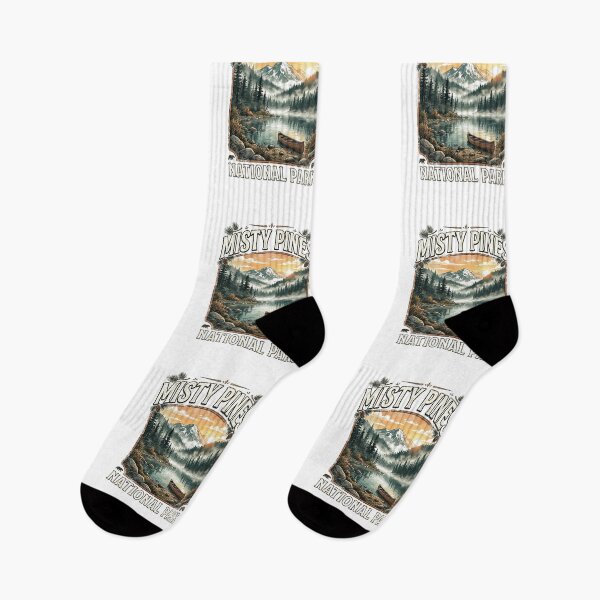 Item preview, National Park Misty Pines Scenic Nature Landscape View designed and sold by longngusuc.
