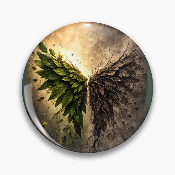 Item preview, Two Futures Climate Change Environmental Awareness Nature Conservation Eco Art Design designed and sold by OrbitOfMind.