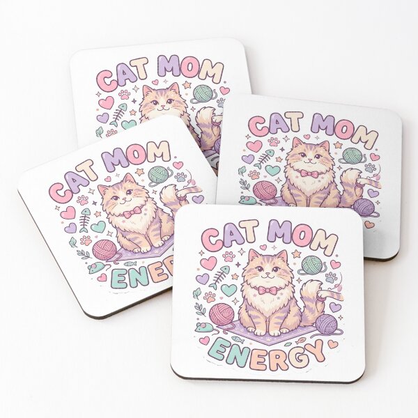 Item preview, Cat Mom Energy Cute Cat Lover Design designed and sold by Pixel Analytics.